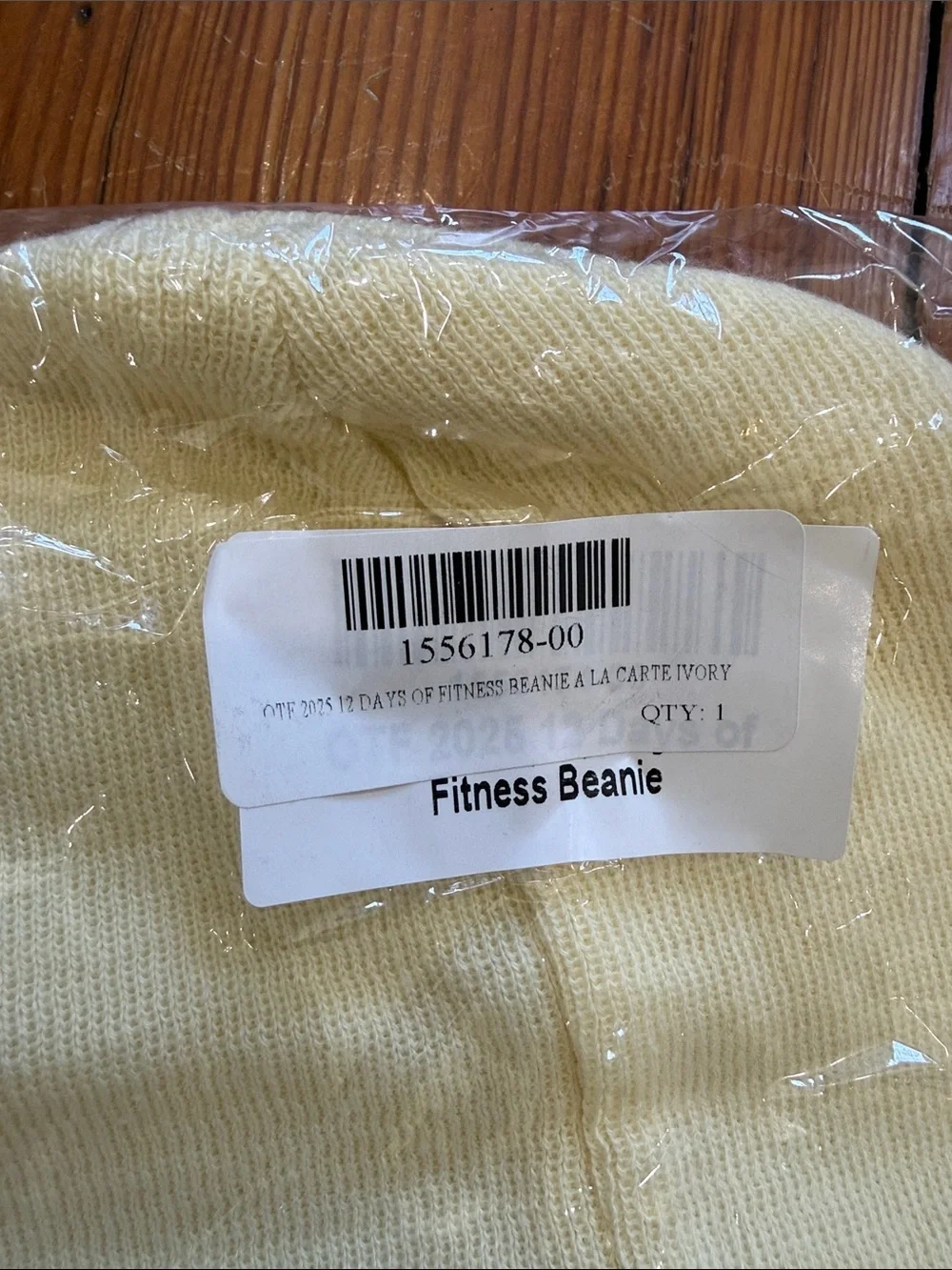Orangetheory Unisex Pale Yellow Cuffed Knit Beanie Winter Hat